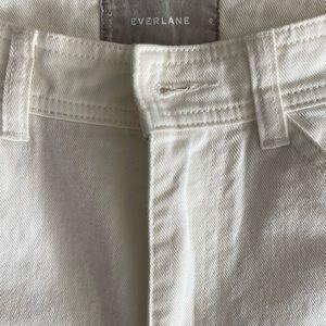 Everlane Cargo White pants size 0